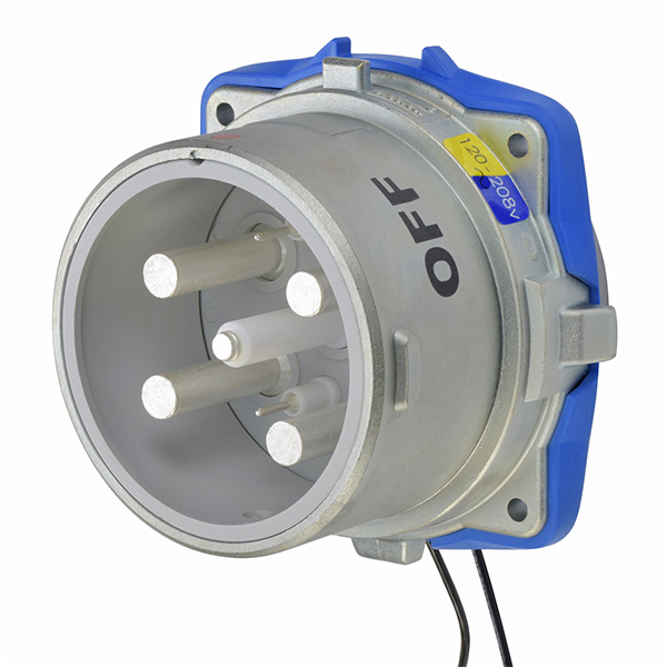 37-28167-972 - DS200 INLET METAL SIZE 6 TYPE 3R 3P+N+G 200A 120/208 VAC 60 Hz +2 AUX